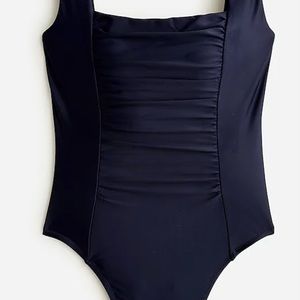 J.Crew “Ruched squareneck one-piece” Women’s swimsuit - size 10